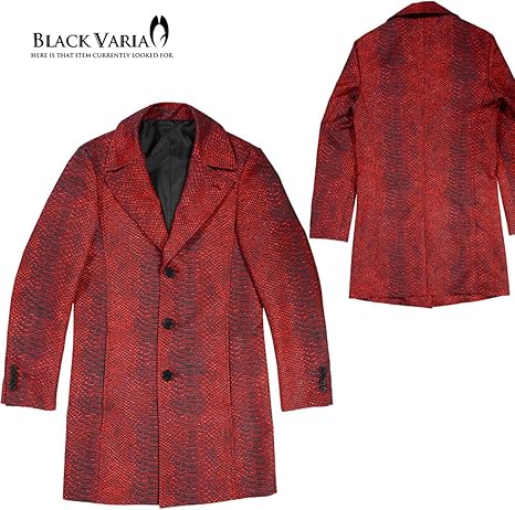 galliano チェスターコート L 赤黒チェック 楽天市場】BLACK VARIA ブラックバリア blackvaria ロングコート
